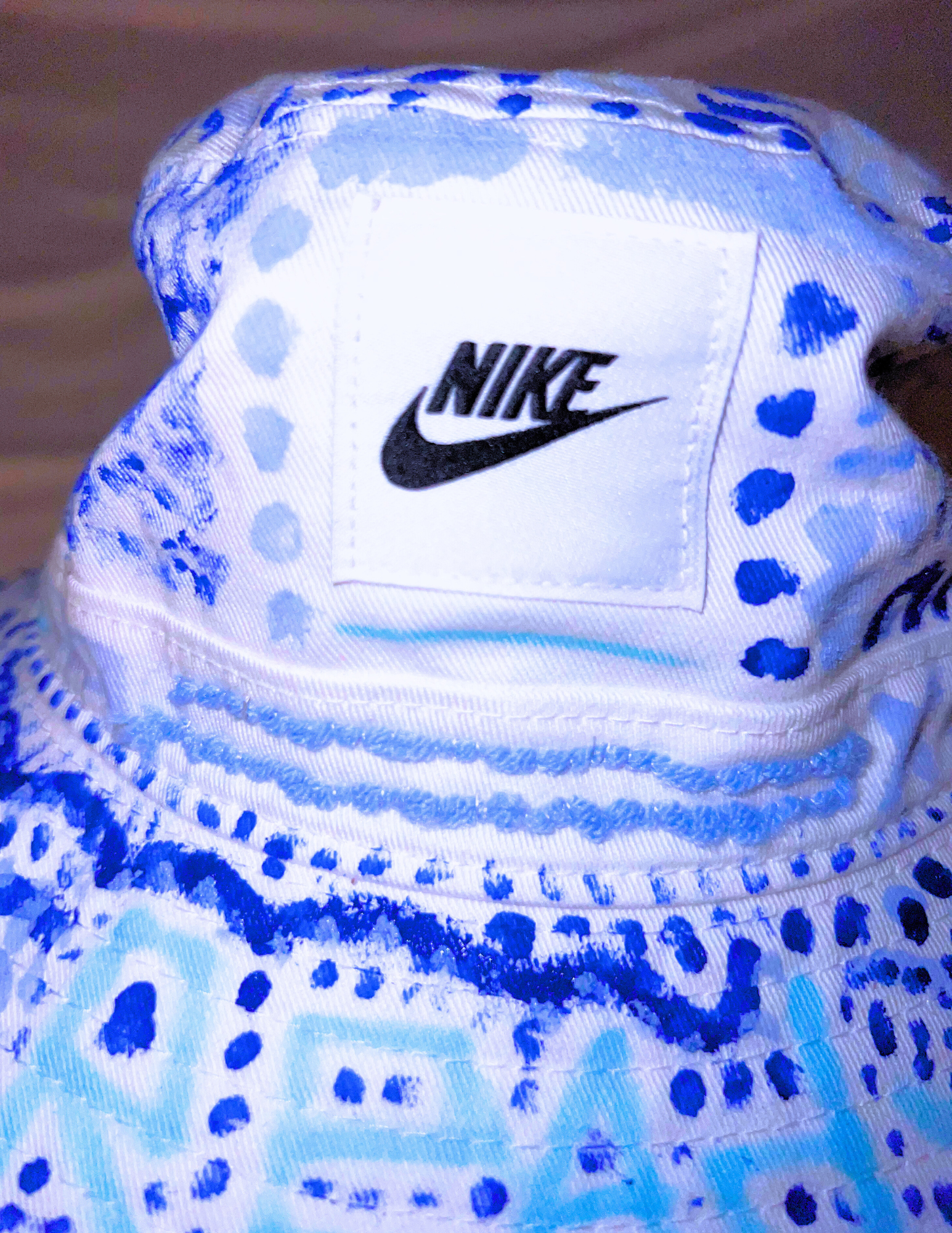 White Nike Aura Bucket Hat