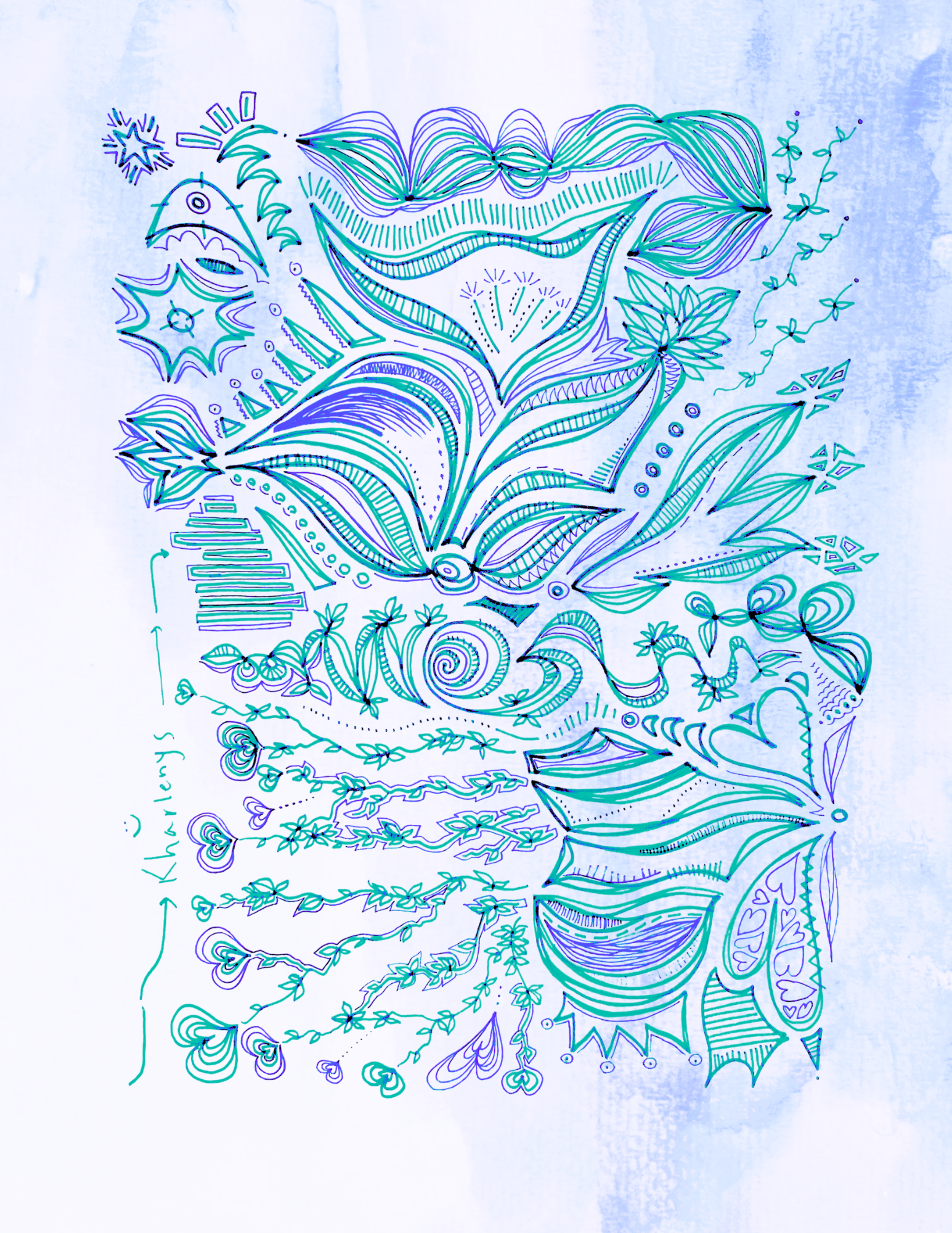 Kharlenys Aura Drawing