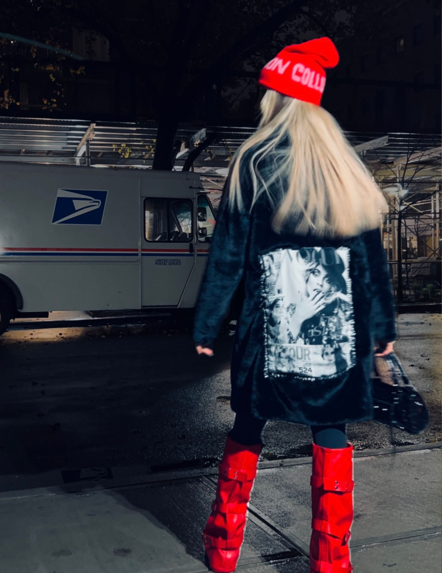 Vogue Magazine Fuzzy Coat