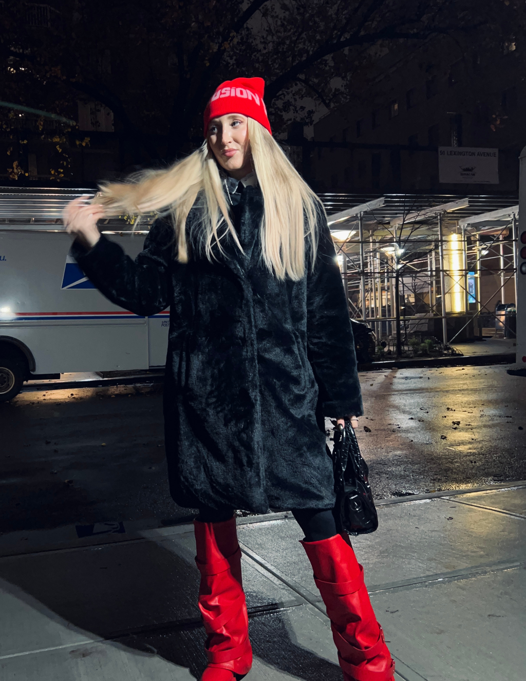 Vogue Magazine Fuzzy Coat