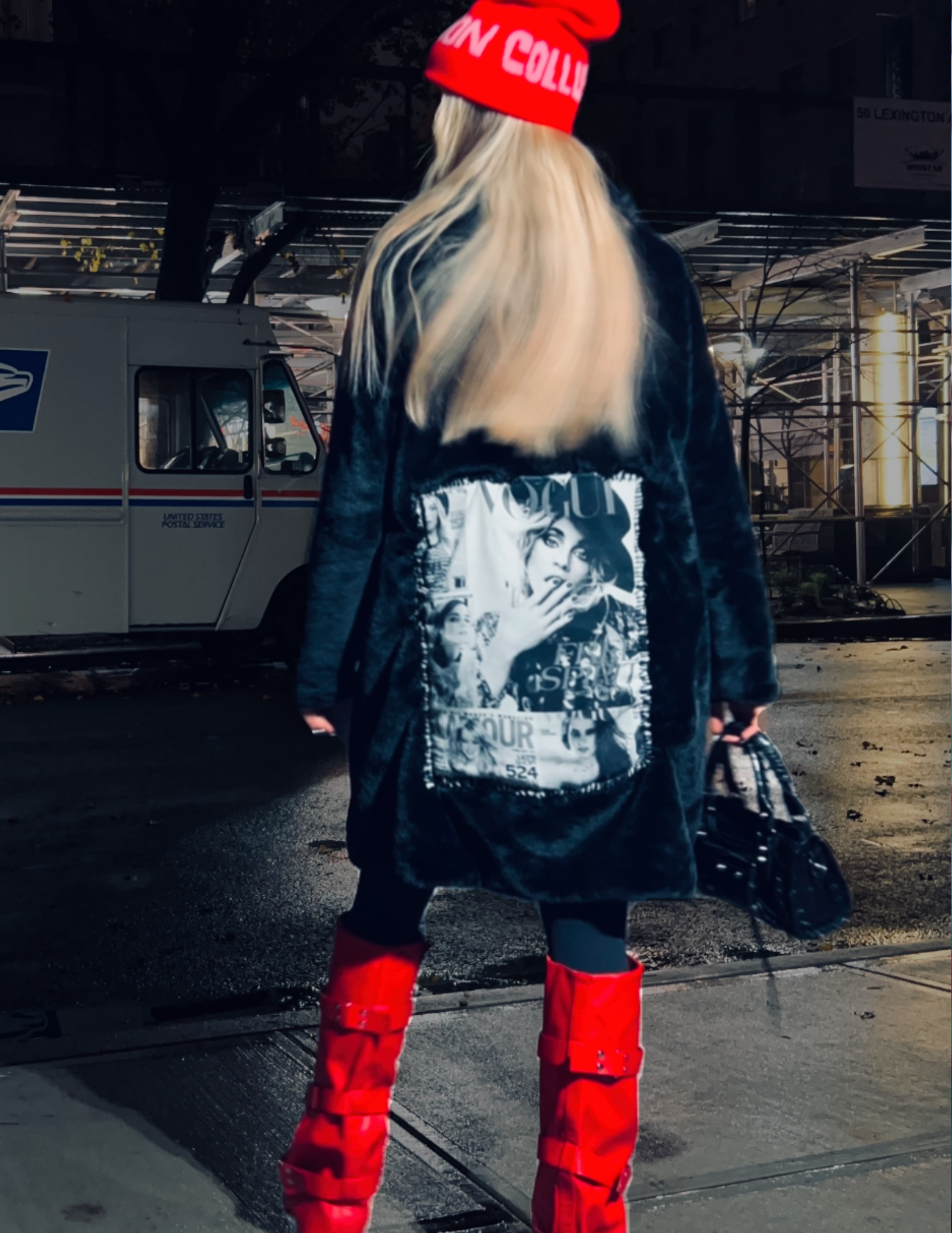 Vogue Magazine Fuzzy Coat