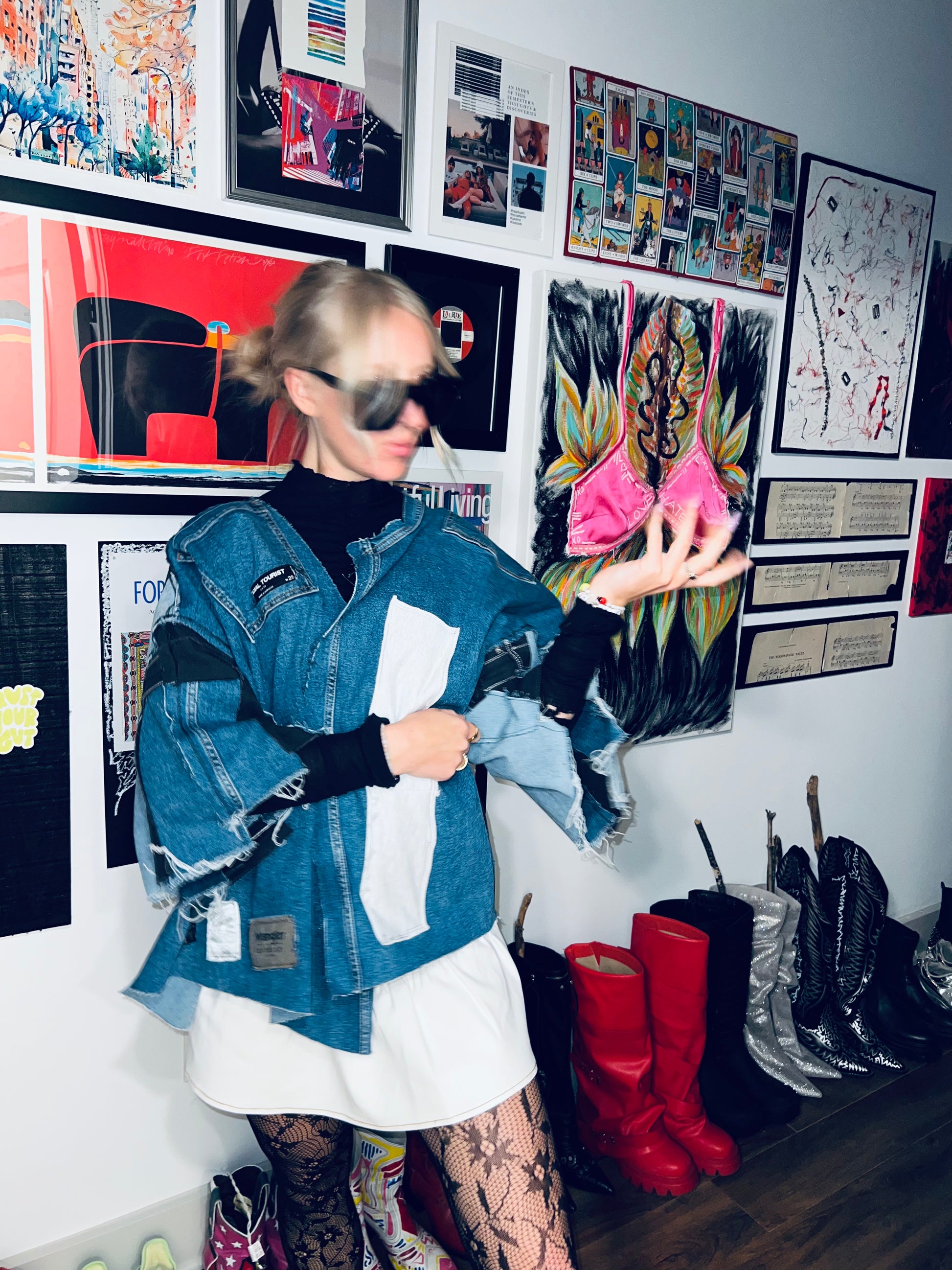 Handmade Upcycled Denim Jacket