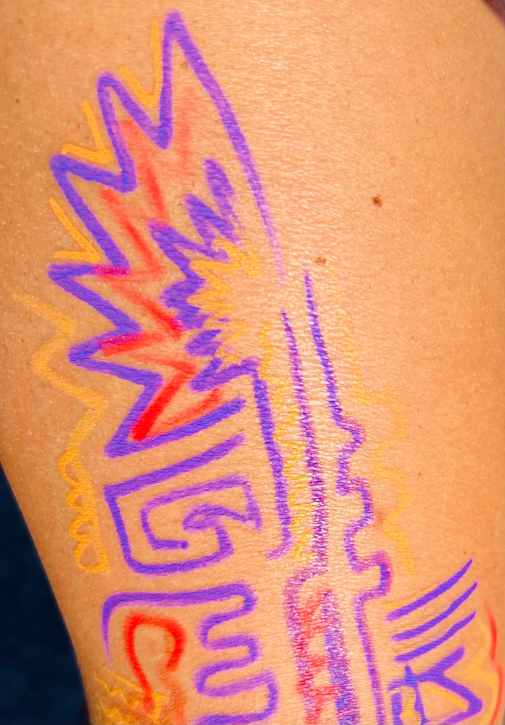 Color Block Aura Drawing