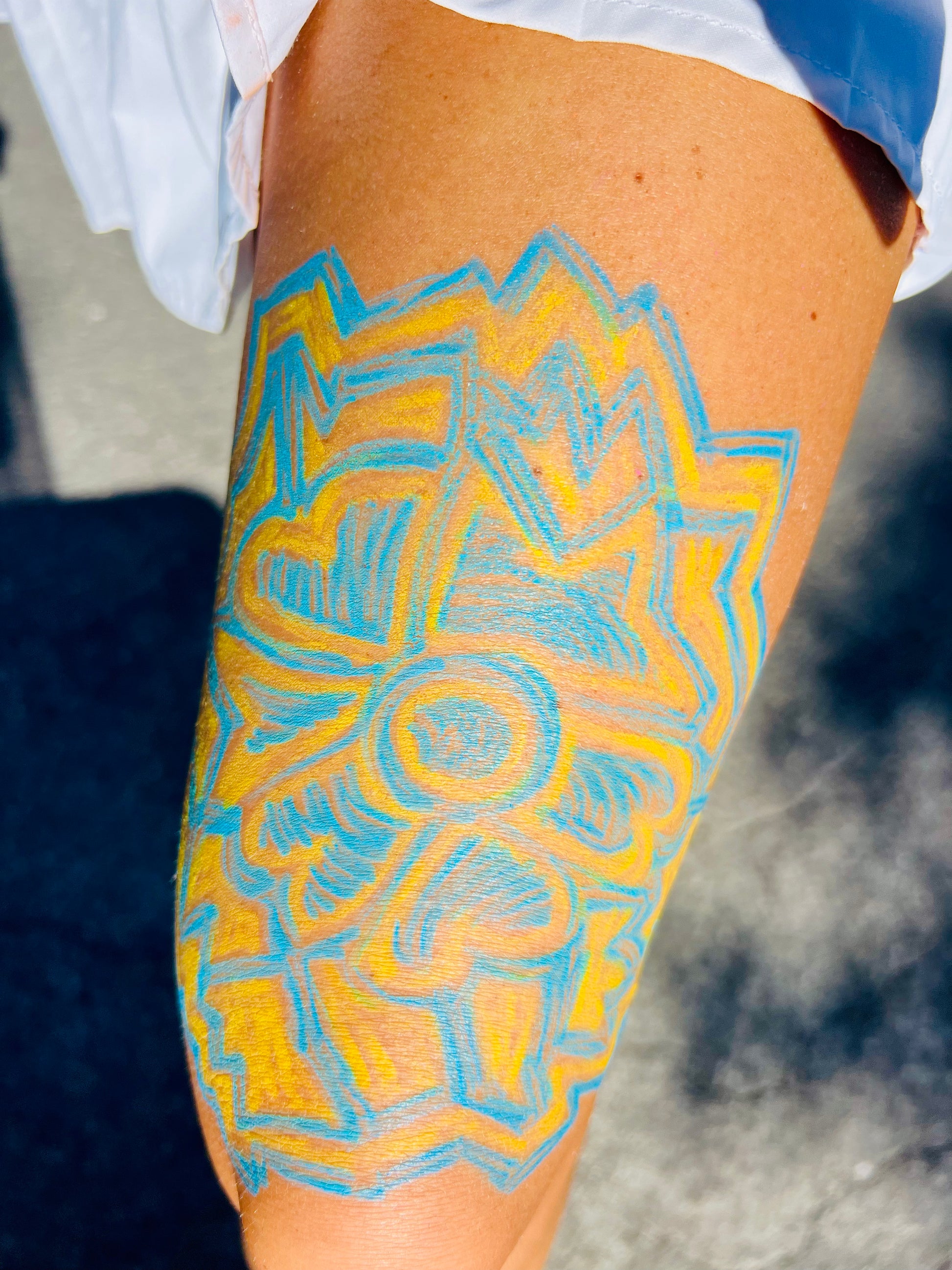 Color Block Aura Drawing