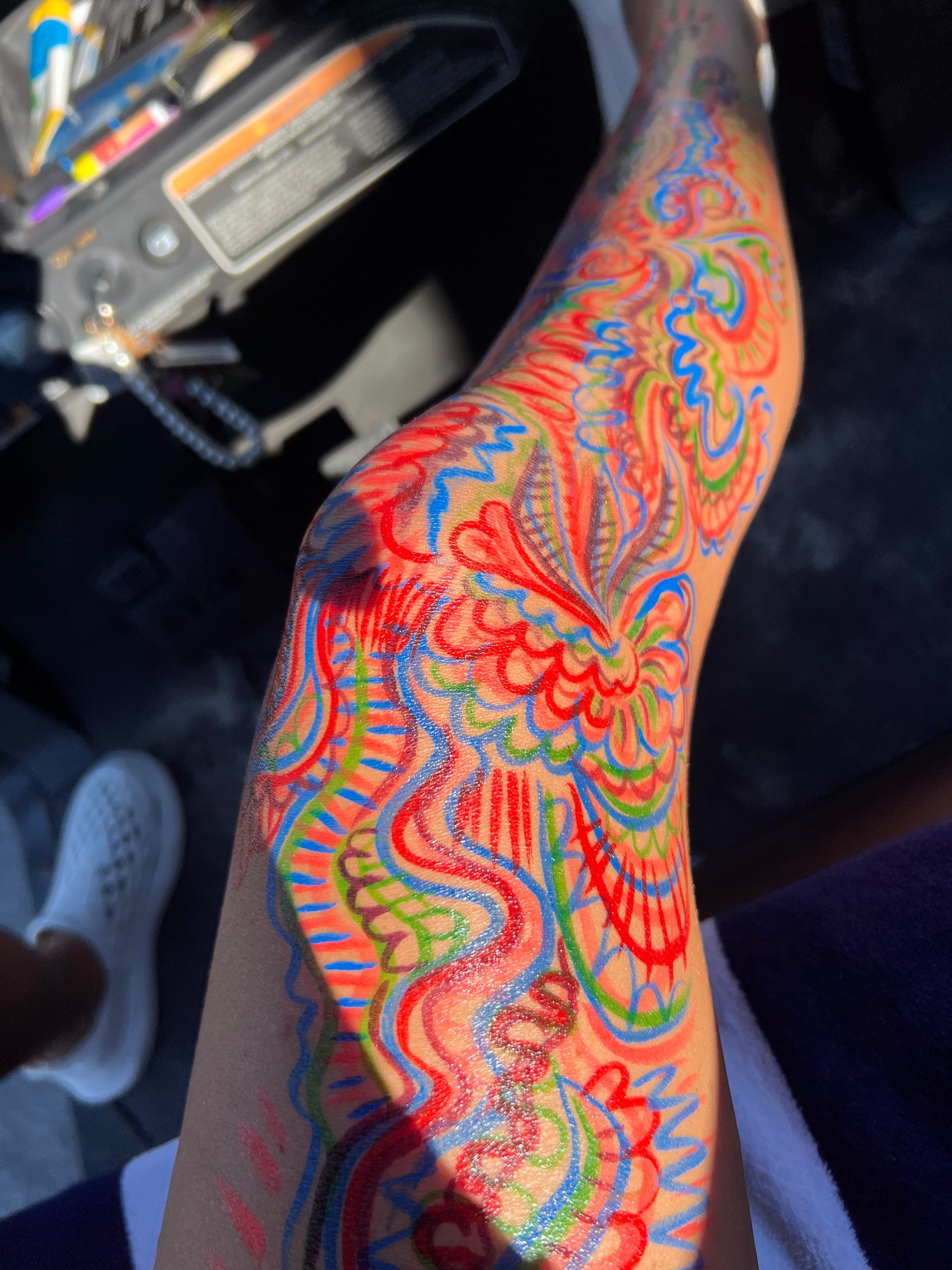 Colorful Leg Aura