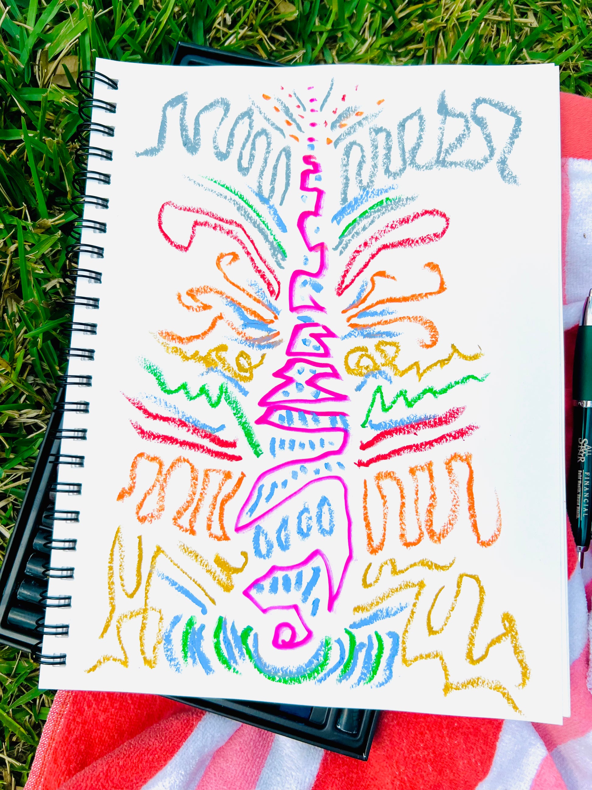 Rocket Ship Drawing Original