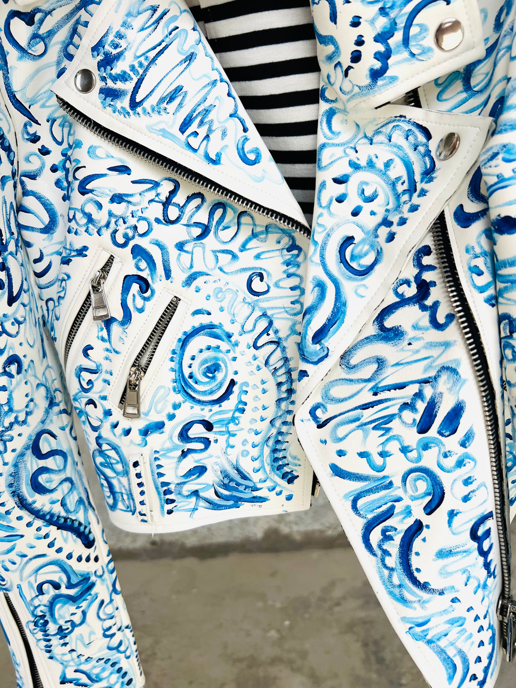 Aura Art on Leather Jacket