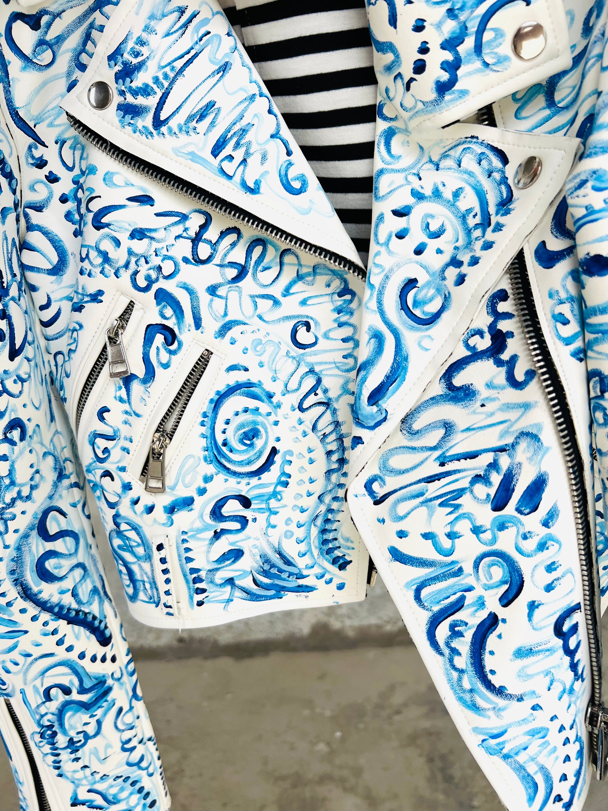 Aura Art on Leather Jacket