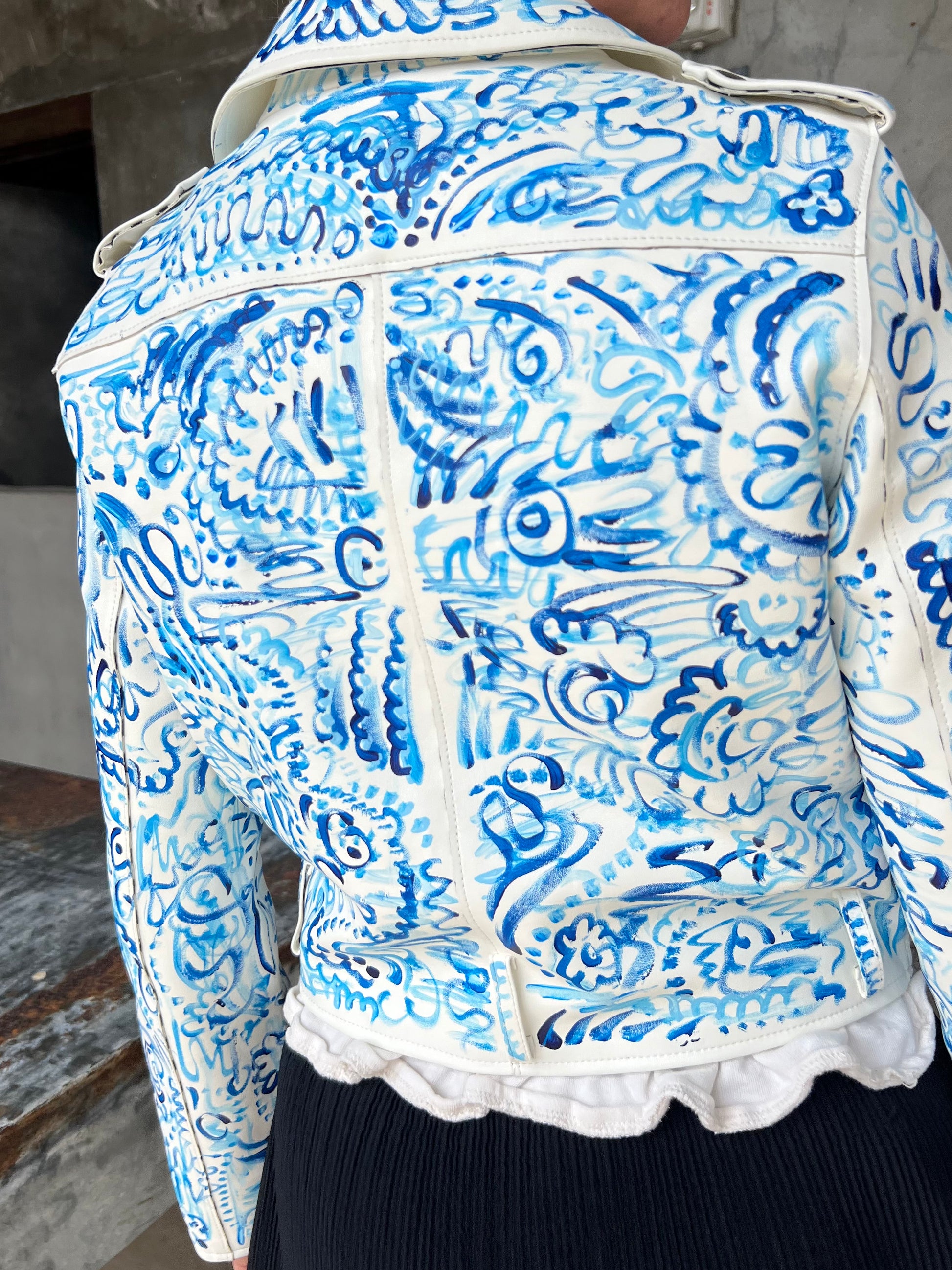 Aura Art on Leather Jacket
