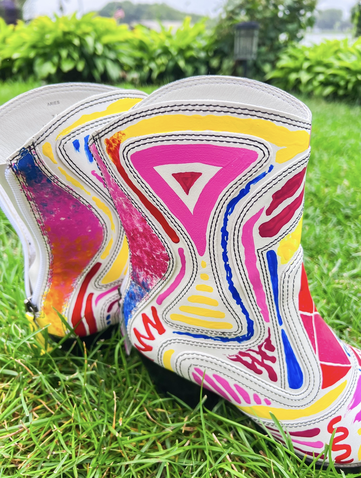 Color Aztec Cowgirl Boots