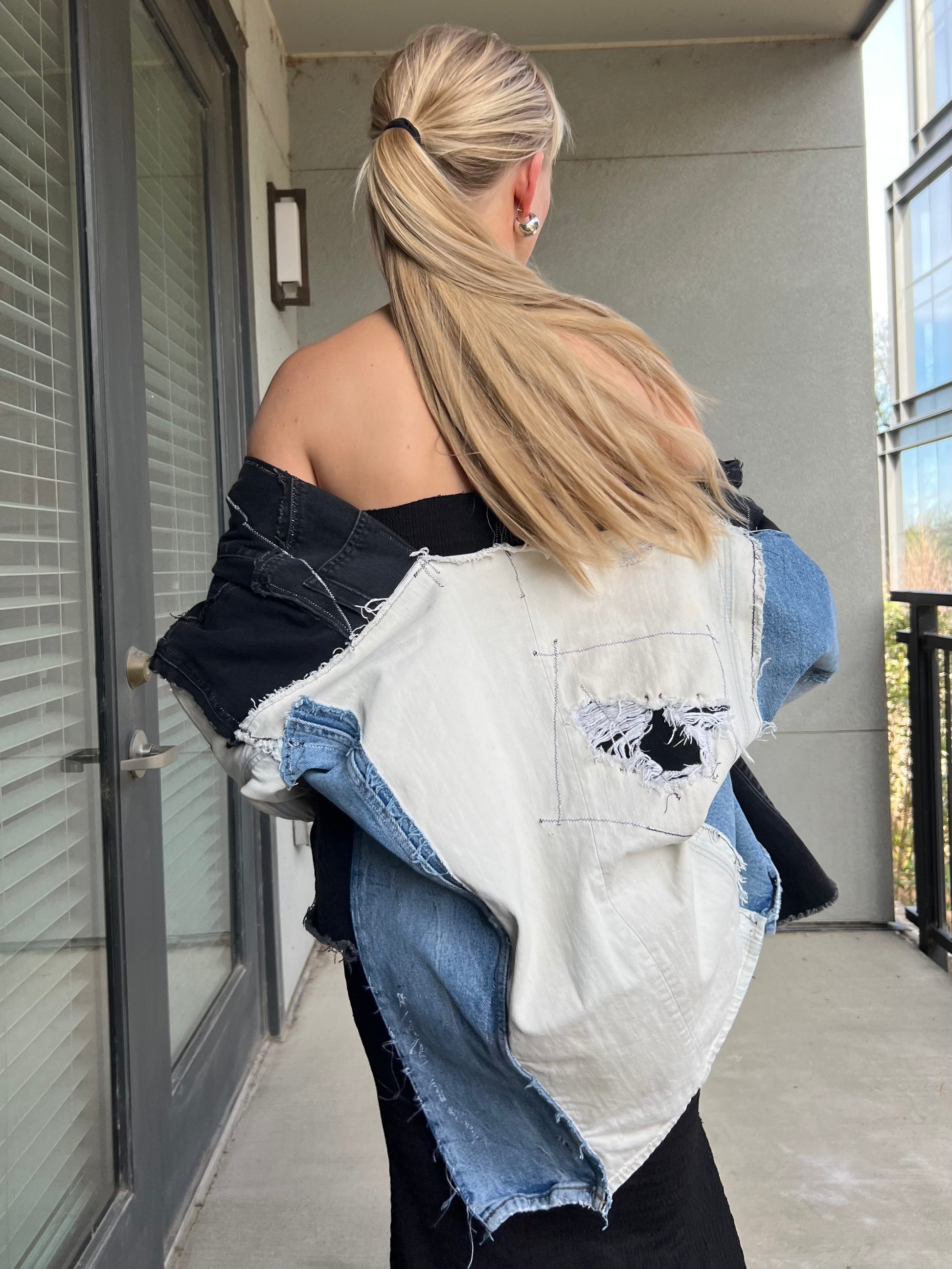 Hole in the Heart Denim Jacket