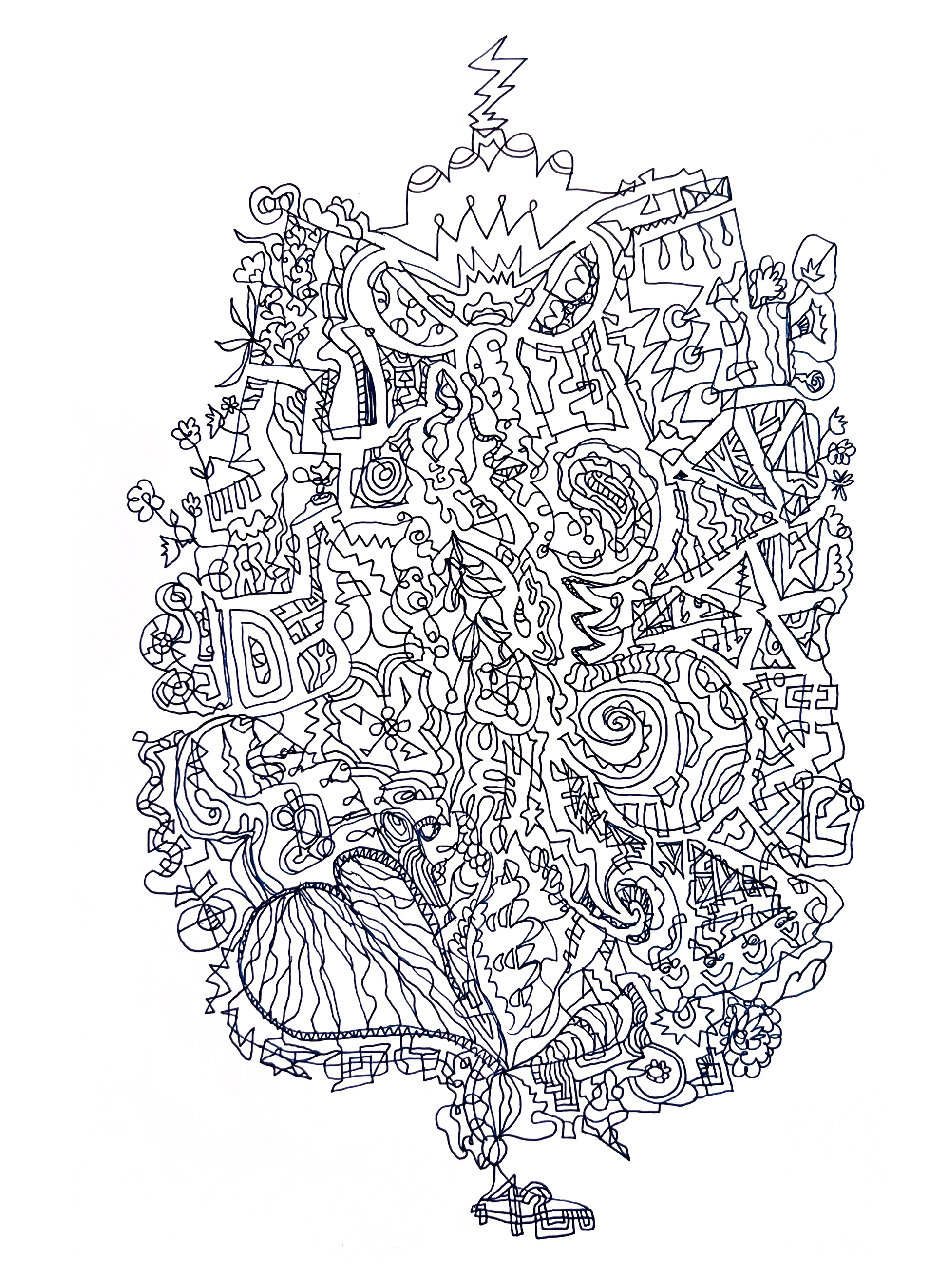 Brain Aura Drawing